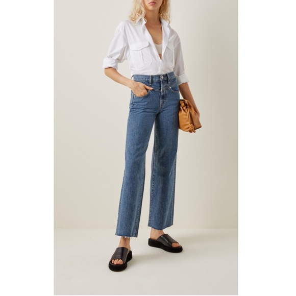 slvrlake Denim - SLVRLAKE Grace Double Yoke High Waist Wide Leg Jeans in Born to run US 23 NWOT
